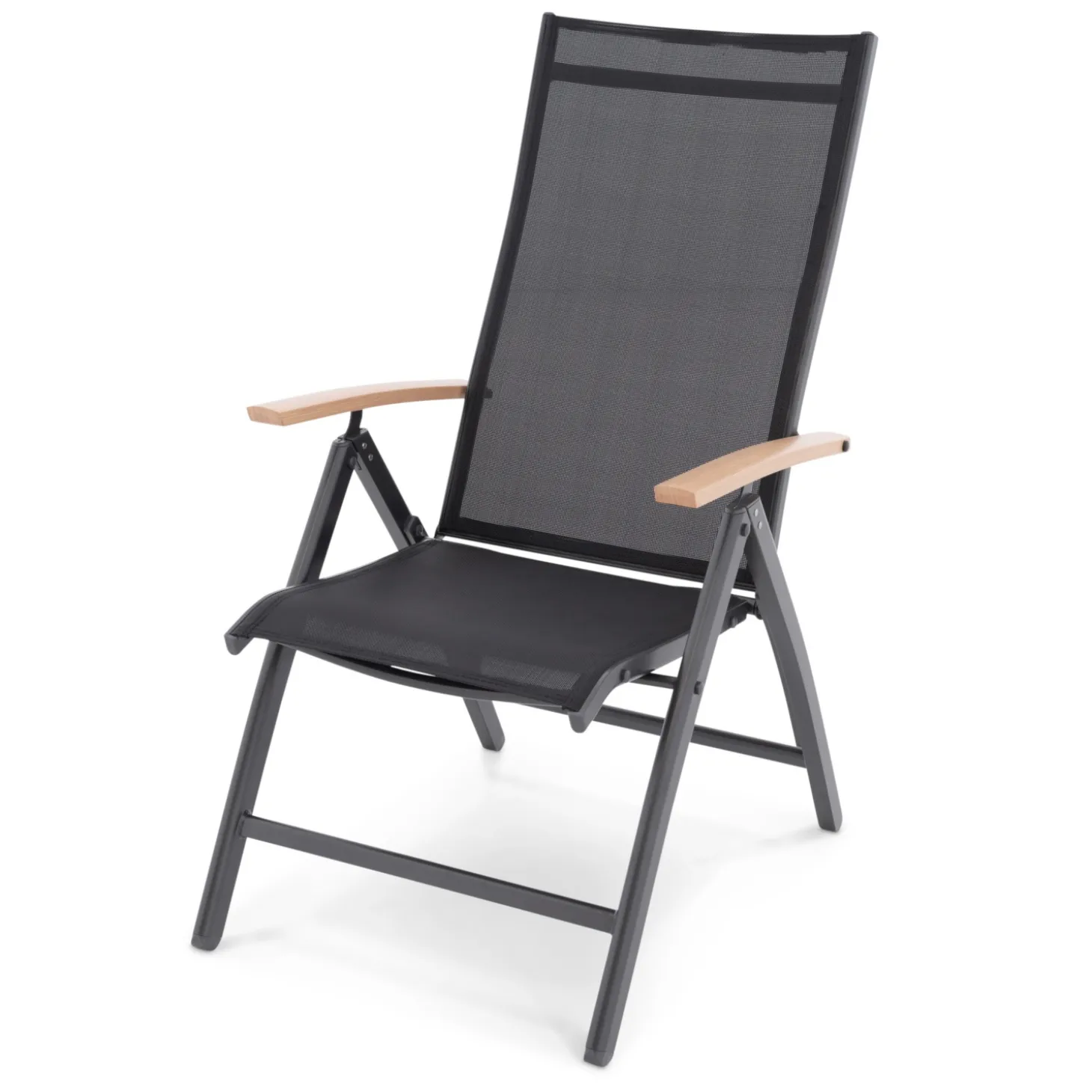 Alu Klappsessel, Doppelpkg., Holzoptik
