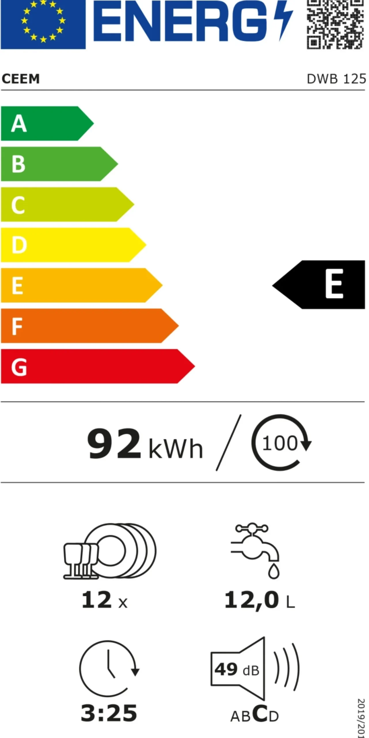 CEEM Geschirrspüler vollintegrierbar