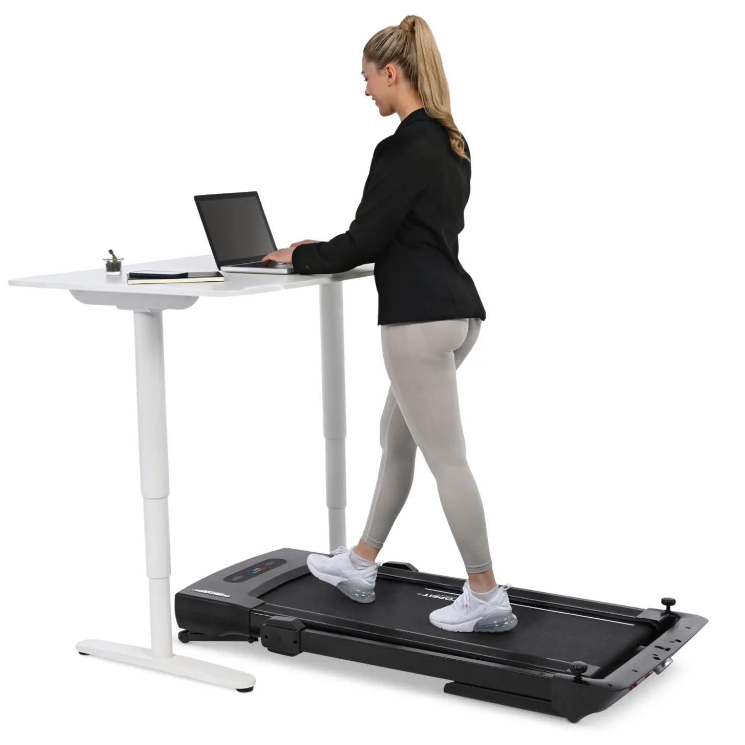 CHRISTOPEIT Laufband 2 in 1 schwarz
