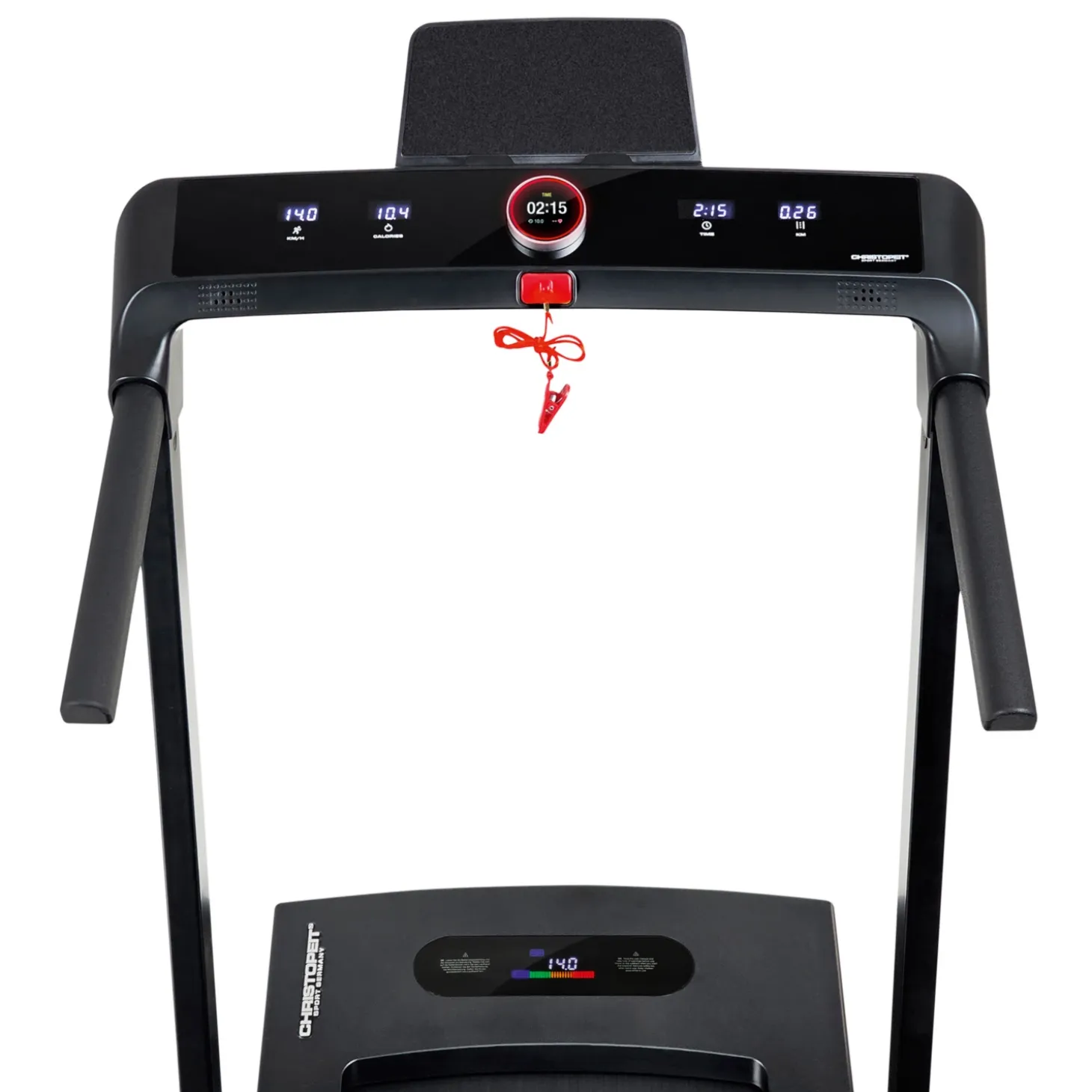 CHRISTOPEIT Laufband 2 in 1 schwarz