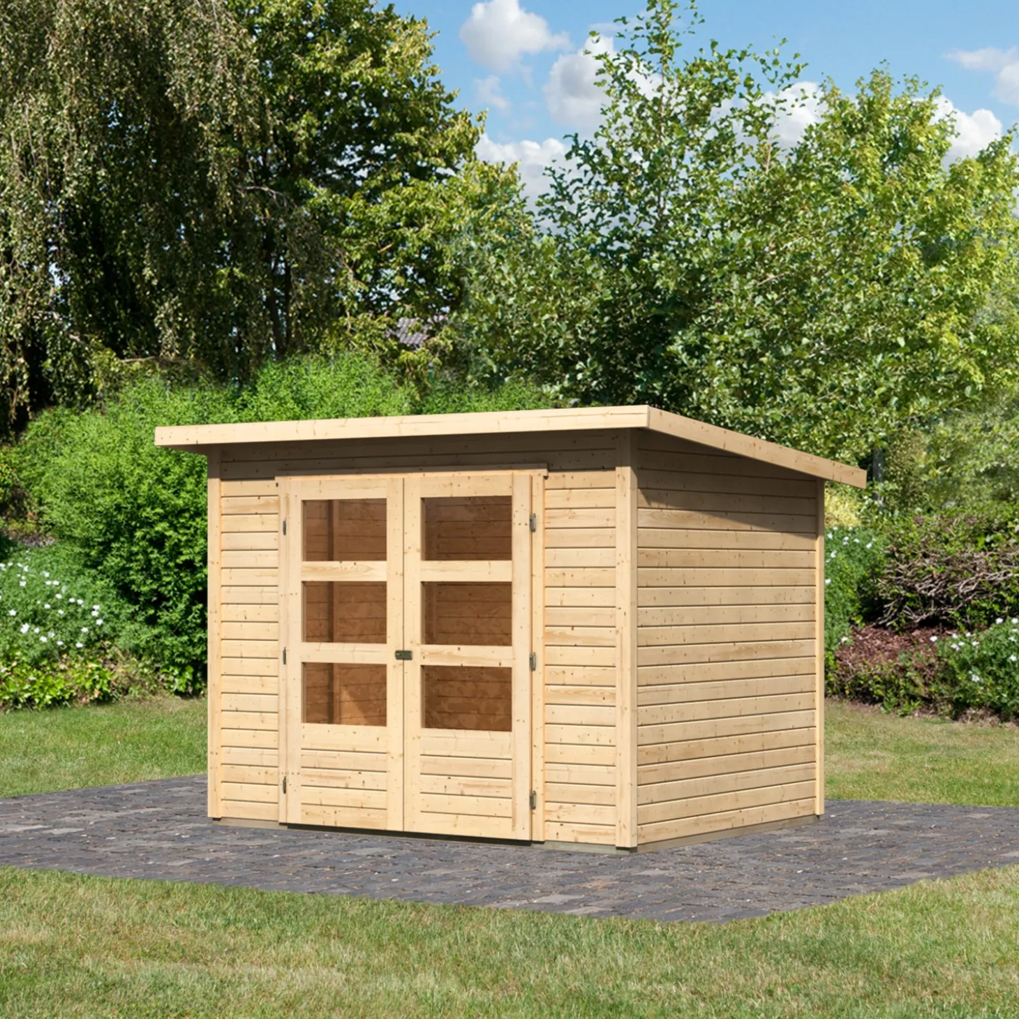 Gartenhaus Karl SET natur