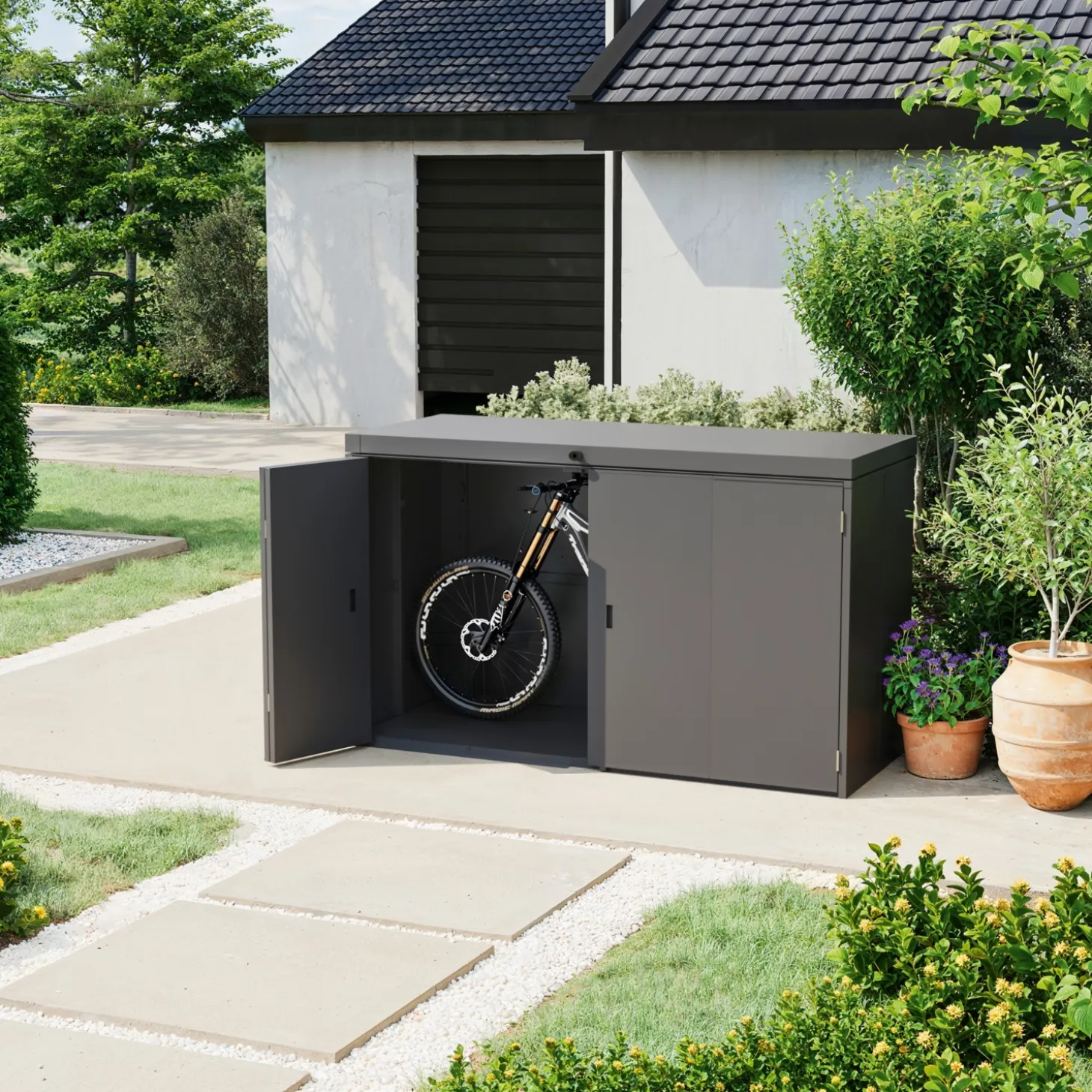 GFP Geräte- und Fahrradschrank aus Stahl