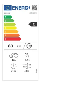 GORENJE Geschirrspüler freistehend