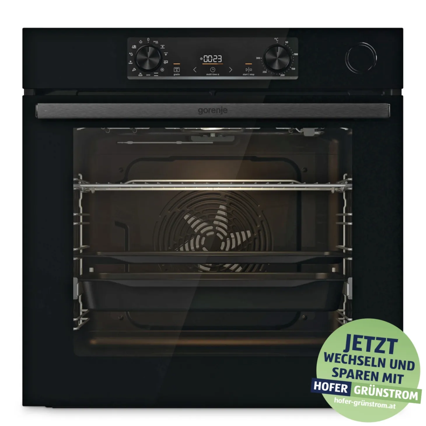 GORENJE Induktionsbackrohr-Set black
