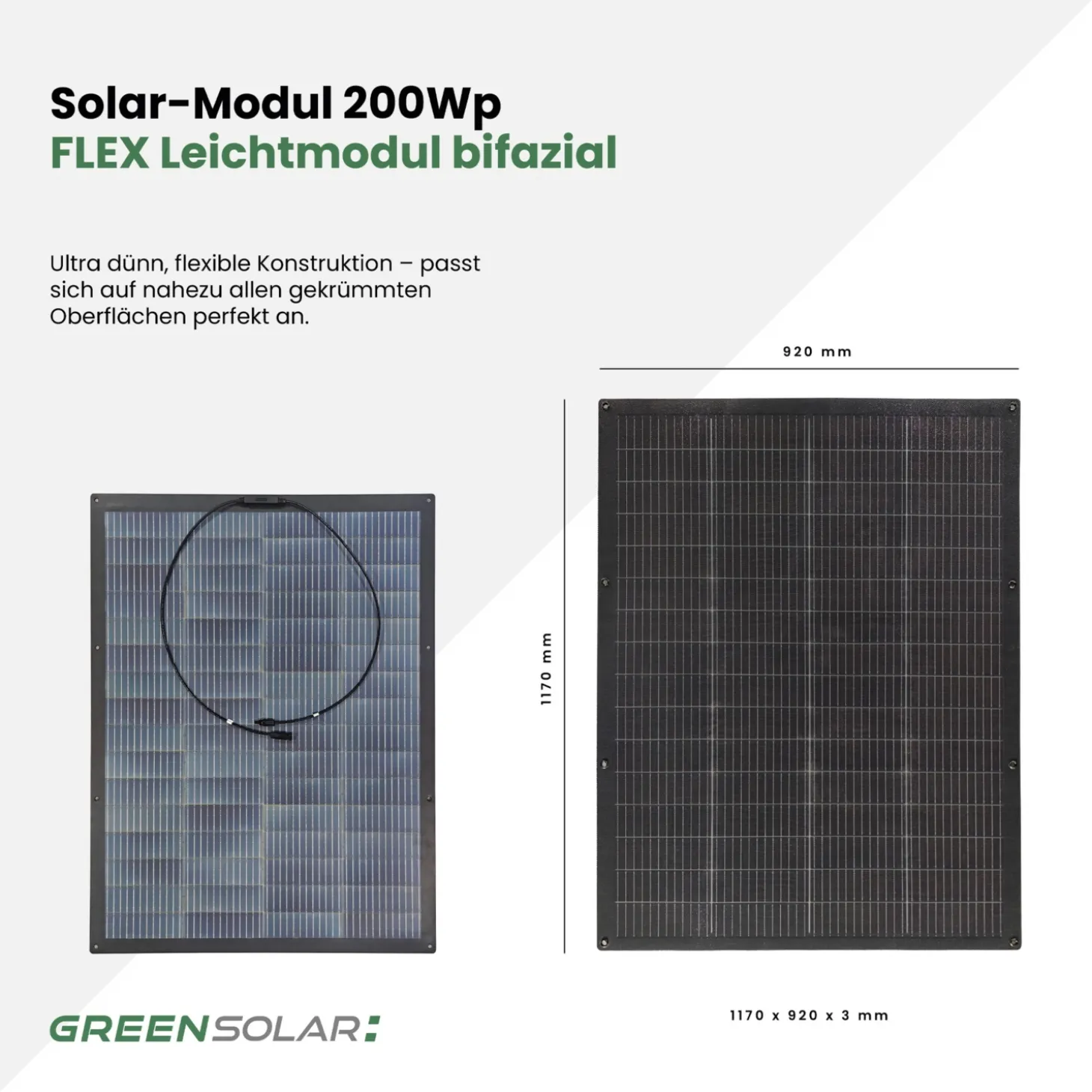 GREEN SOLAR Balkonkraftwerk Flex 400/400