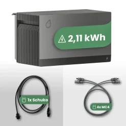 GREEN SOLAR Balkonkraftwerkspeicher 2,11 kWh