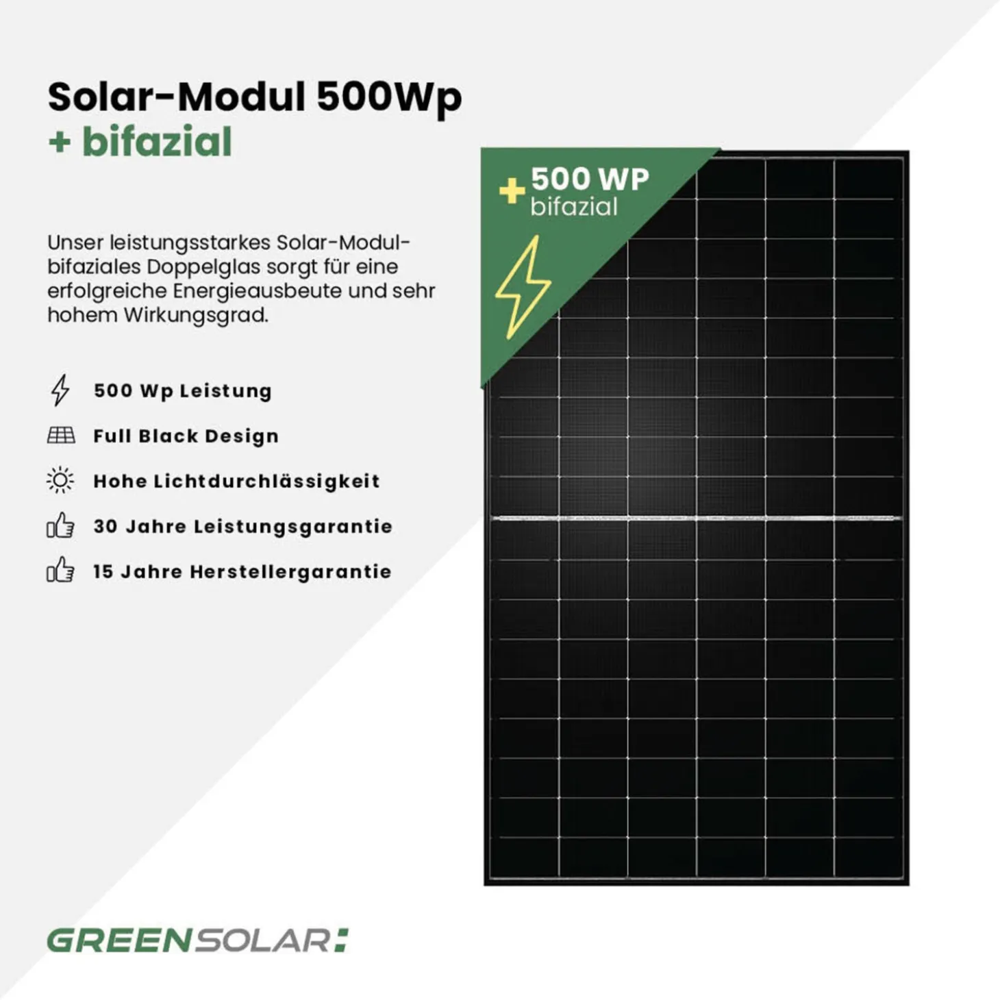 GREEN SOLAR Mini-PV-Anlage 2.000 W mit Balkonkraftwerk-Speicher 2,11 kWh