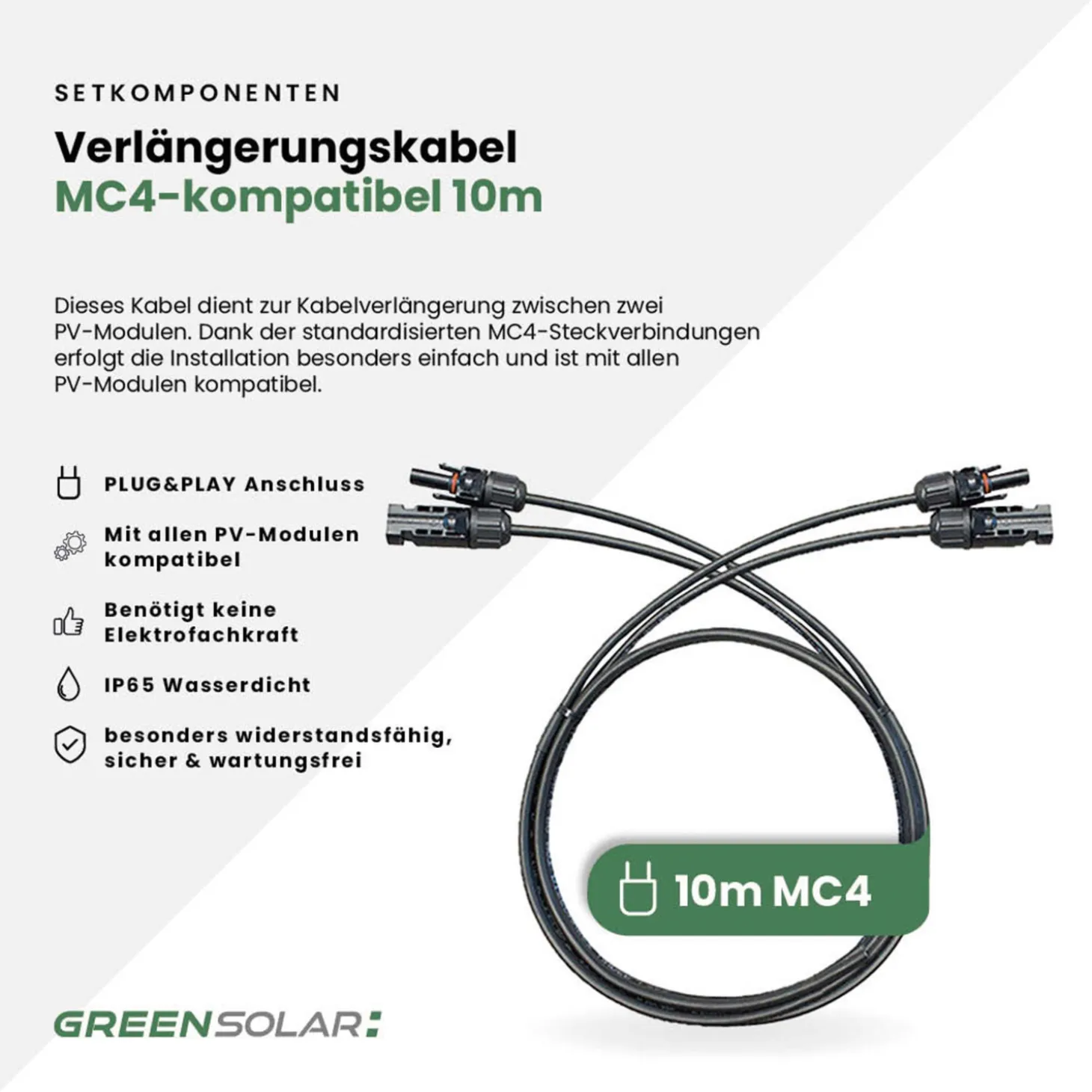 GREEN SOLAR Mini-PV-Anlage 3.000 W mit 2,67 kWh Anker Solix 3 Speicher