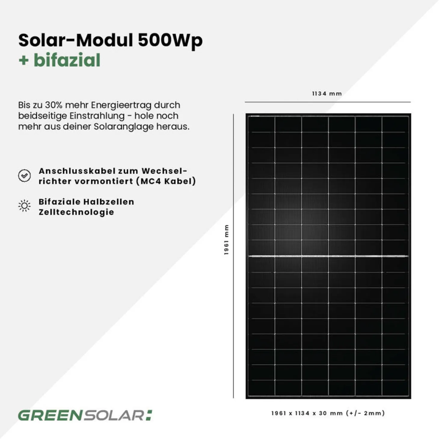 GREEN SOLAR Mini-PV-Anlage 3.000 W mit 2,67 kWh Anker Solix 3 Speicher