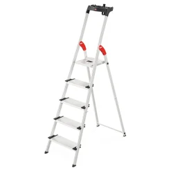 HAILO Sicherheits-Stehleiter L80 mit 5 Stufen