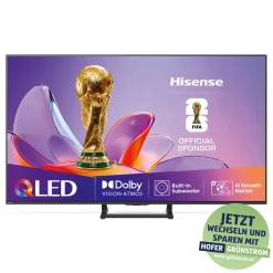 HISENSE 50“ (127cm) 4K Ultra HD QLED Smart TV