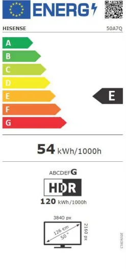 HISENSE 50“ (127cm) 4K Ultra HD QLED Smart TV