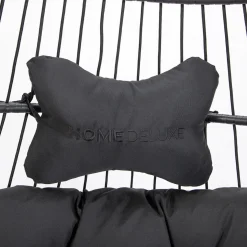 HOME DELUXE Hängesessel LOMA, 2 Sitzer Schwarz