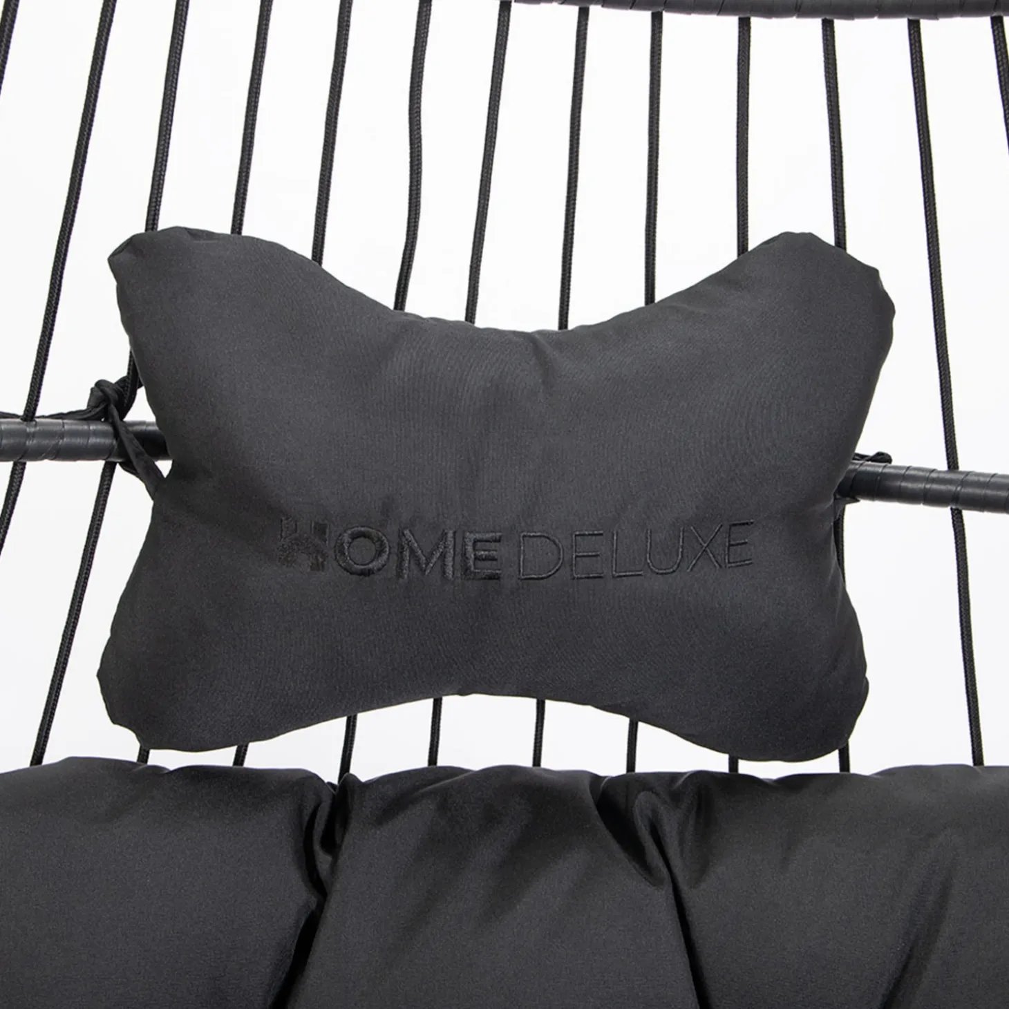 HOME DELUXE Hängesessel LOMA, 2 Sitzer Schwarz