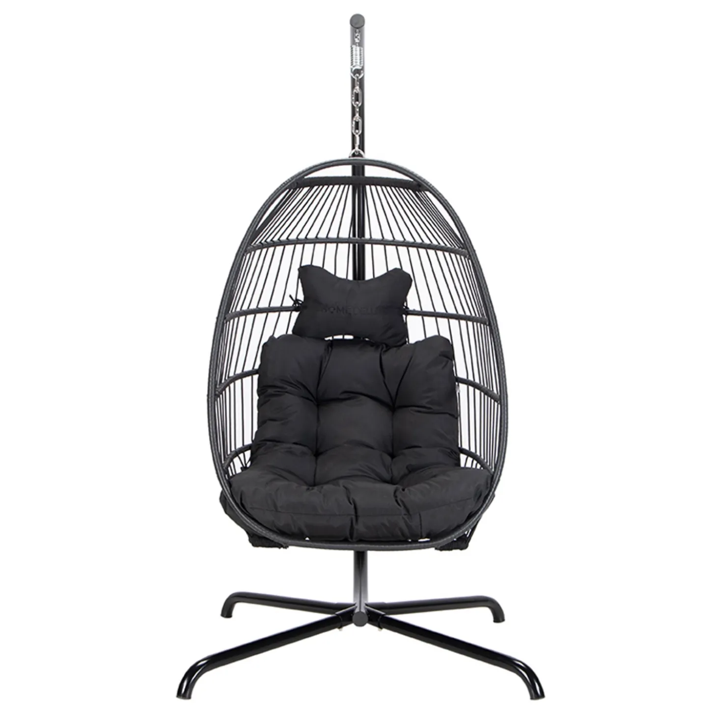 HOME DELUXE Hängesessel LOMA, 2 Sitzer Schwarz
