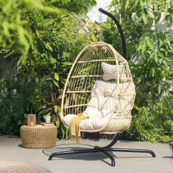 HOME DELUXE Hängesessel - 2 Sitzer beige
