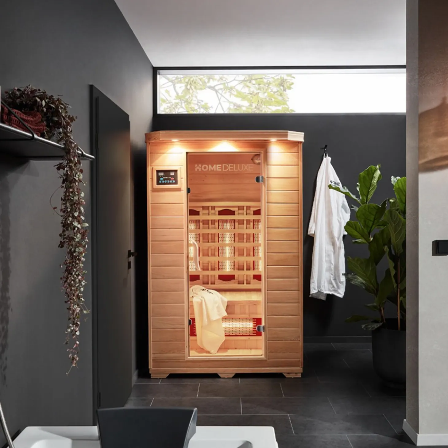 HOME DELUXE Infrarotkabine REDSUN M mit Vollspektrumstrahler