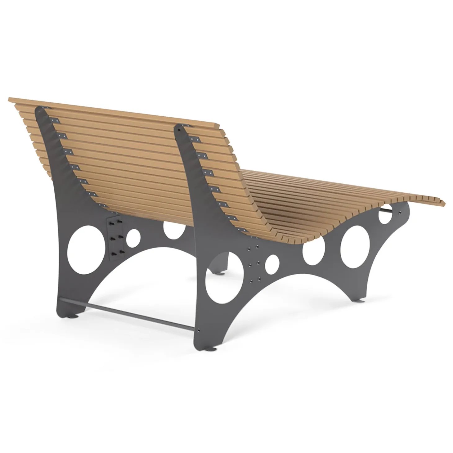 HOME DELUXE NIRA Wellenliege - Teak