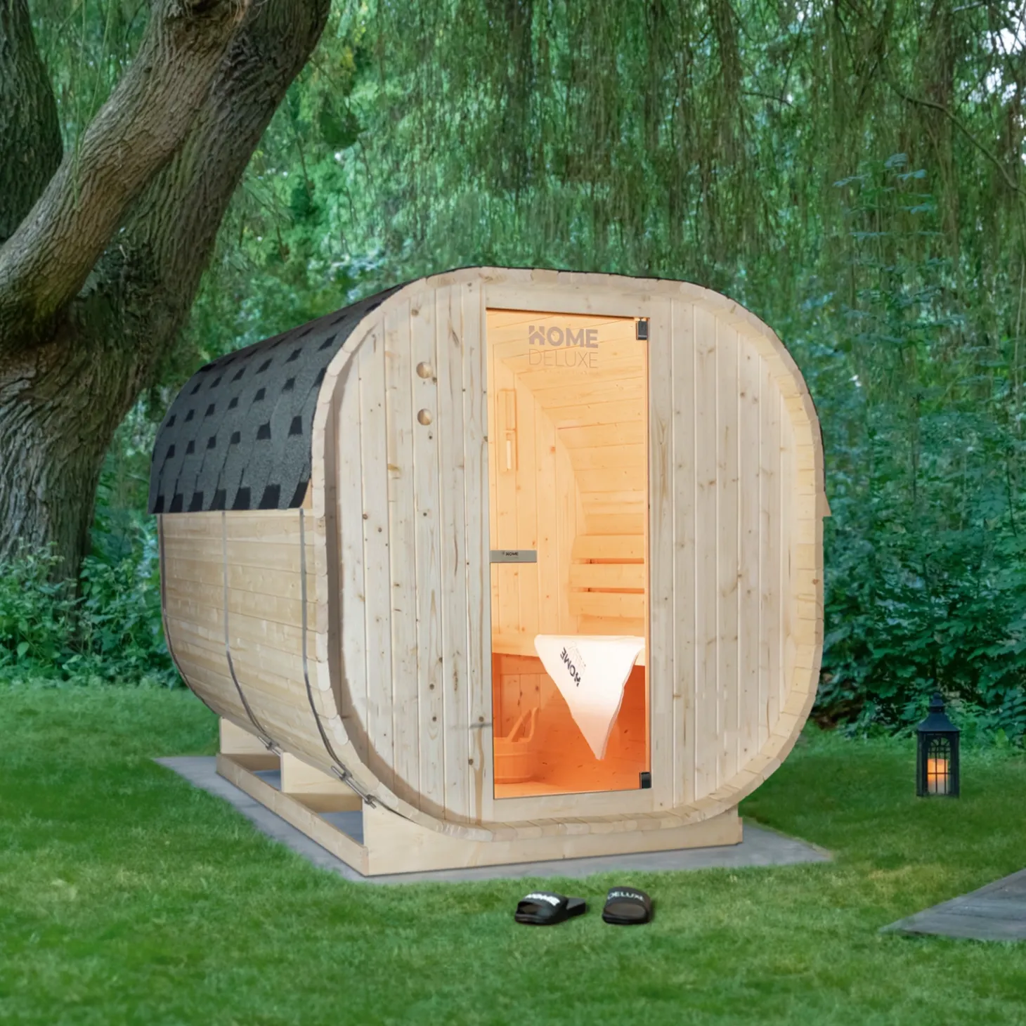 HOME DELUXE Outdoor Sauna CUBE XL