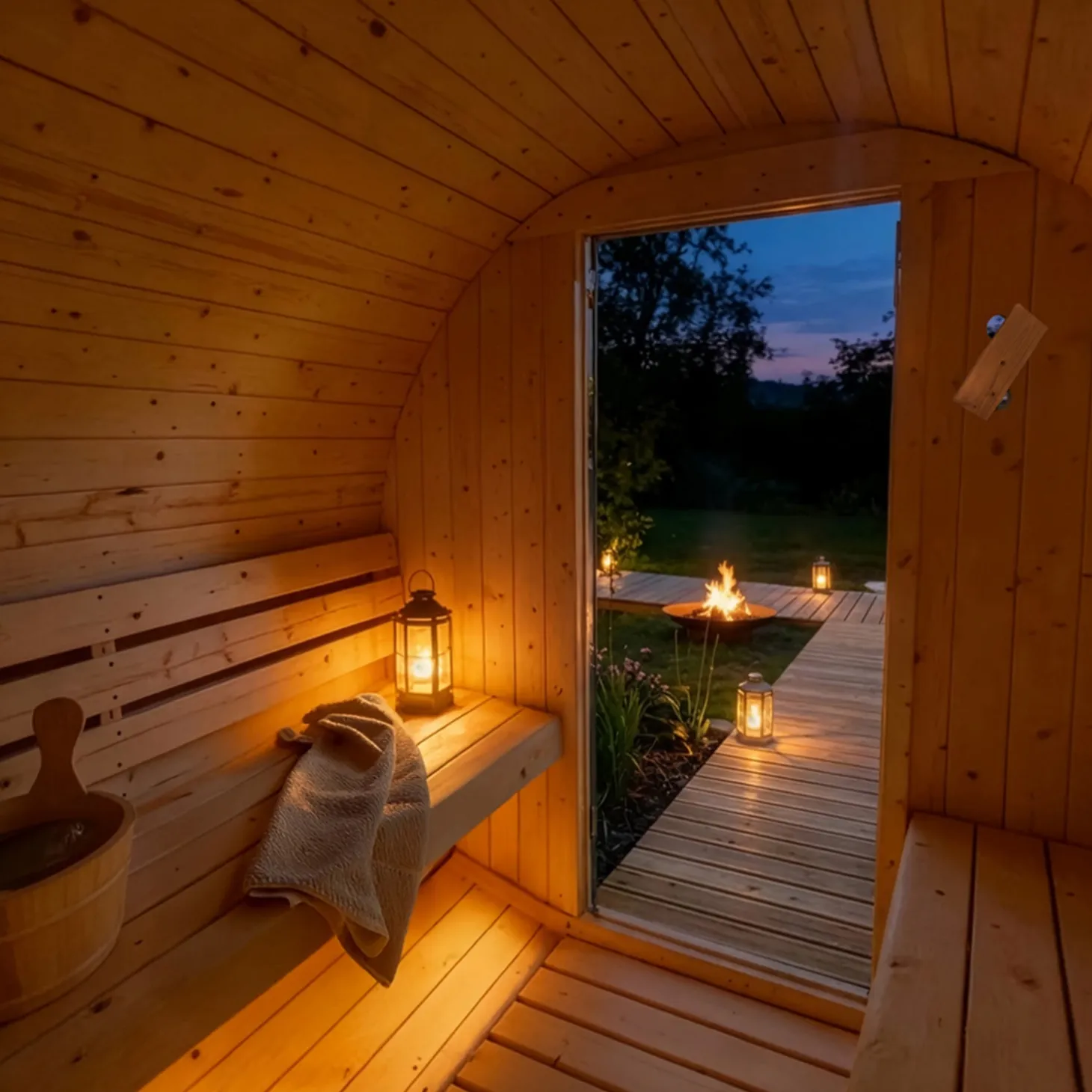 HOME DELUXE Outdoor Saunafass LAHTI DELUXE L