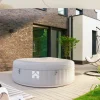 HOME DELUXE Outdoor Whirlpool SPLASH - Ø 208 cm 6 Personen Grau
