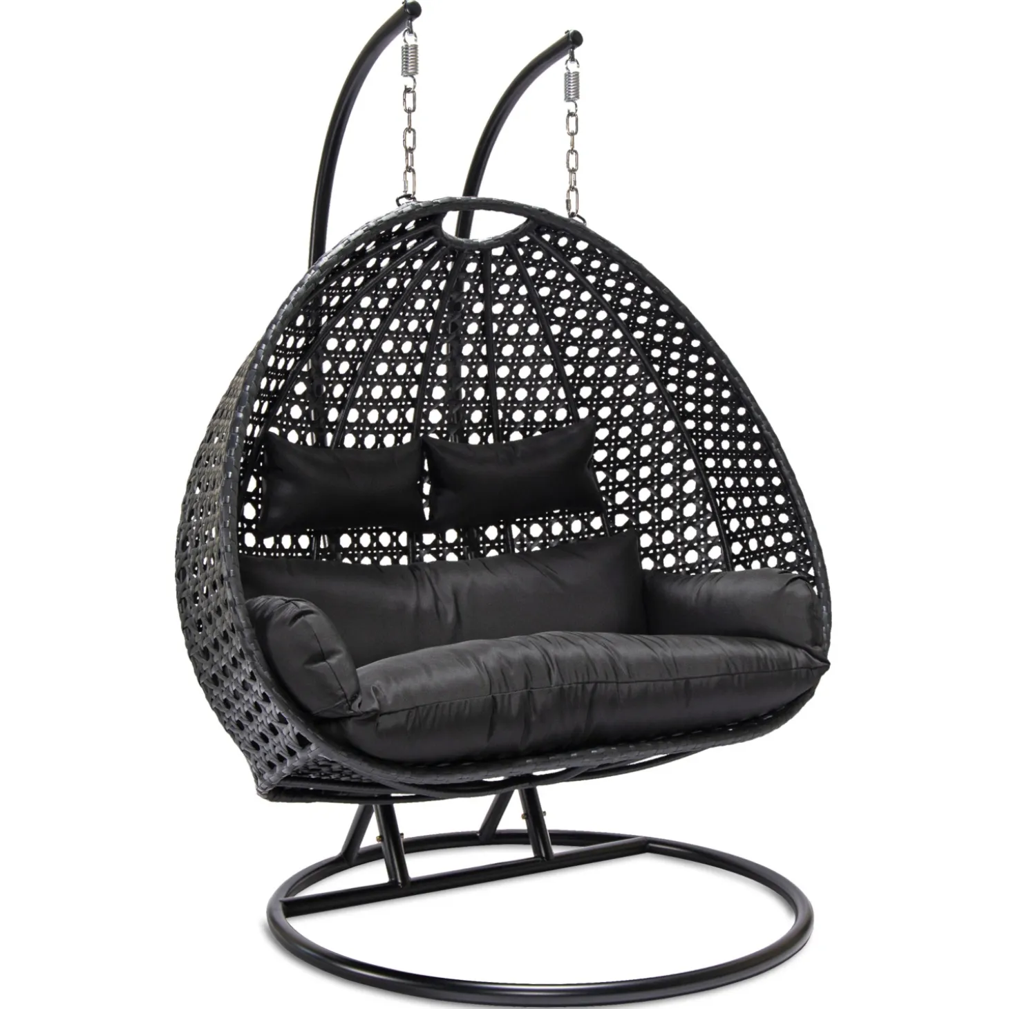 HOME DELUXE Polyrattan Hängesessel mit Regenabdeckung