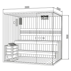 HOME DELUXE Sauna SHADOW XL