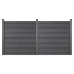 HOME DELUXE Sichtschutzzaun CALLADO - 2 Elemente & 3 Pfosten