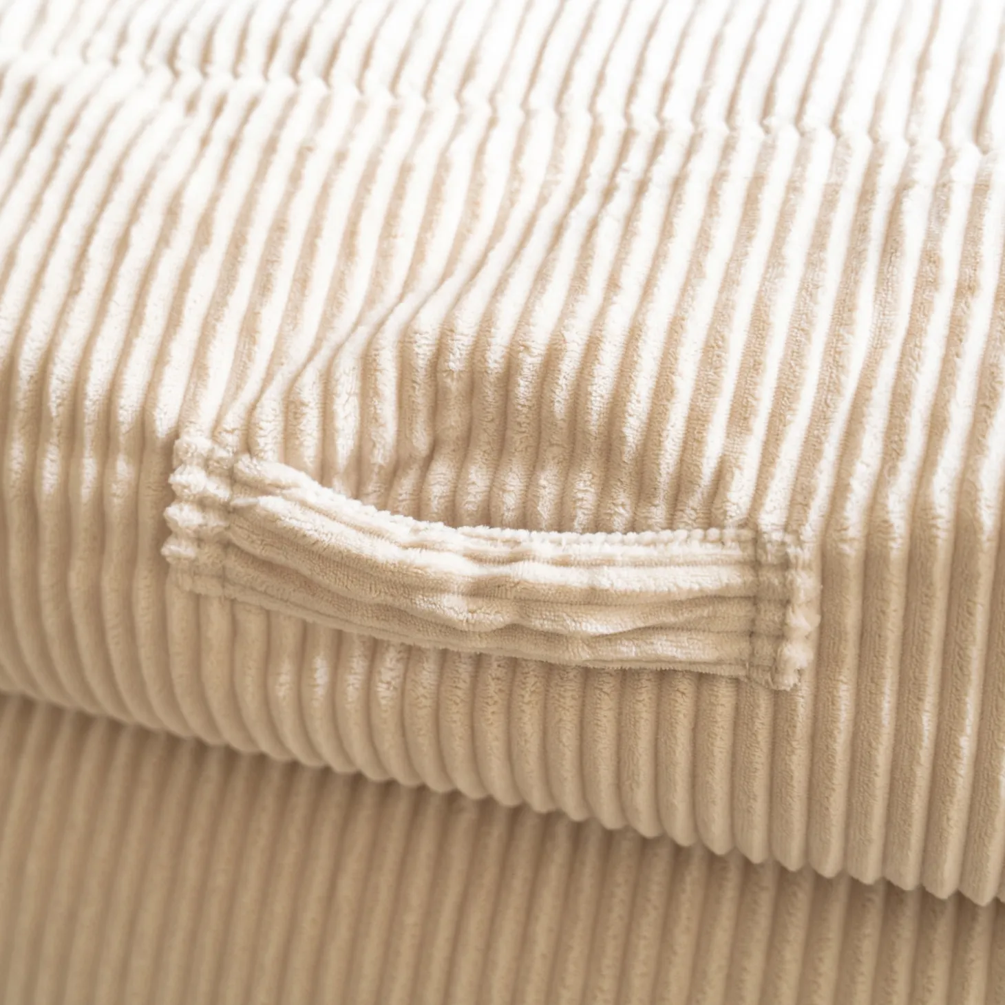 HOME DELUXE Sitzsack COZY inkl. Hocker, beige