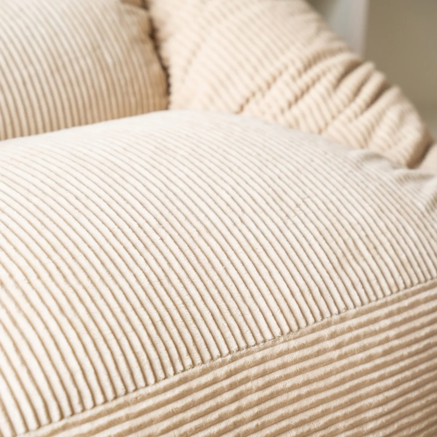 HOME DELUXE Sitzsack COZY inkl. Hocker, beige
