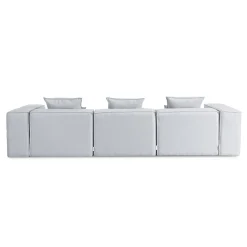 HOME DELUXE Sofa Verona - L, hellgrau