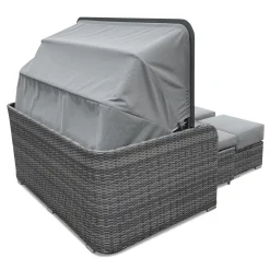 HOME DELUXE Strandkorb mit Liegefunktion und Abdeckung