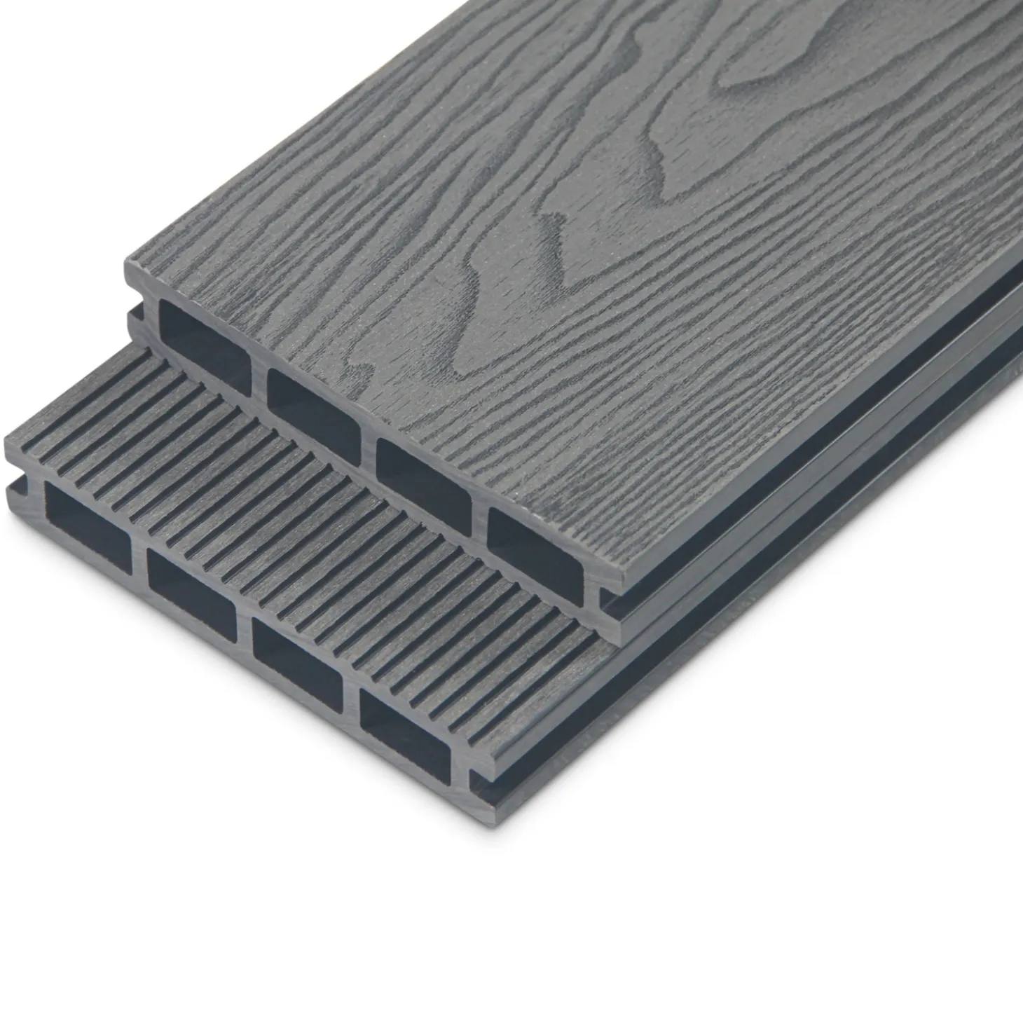 HOME DELUXE Terrassendielen SAMANA PREMIUM Komplettset (inkl. Unterkonstruktion) anthrazit 10m²