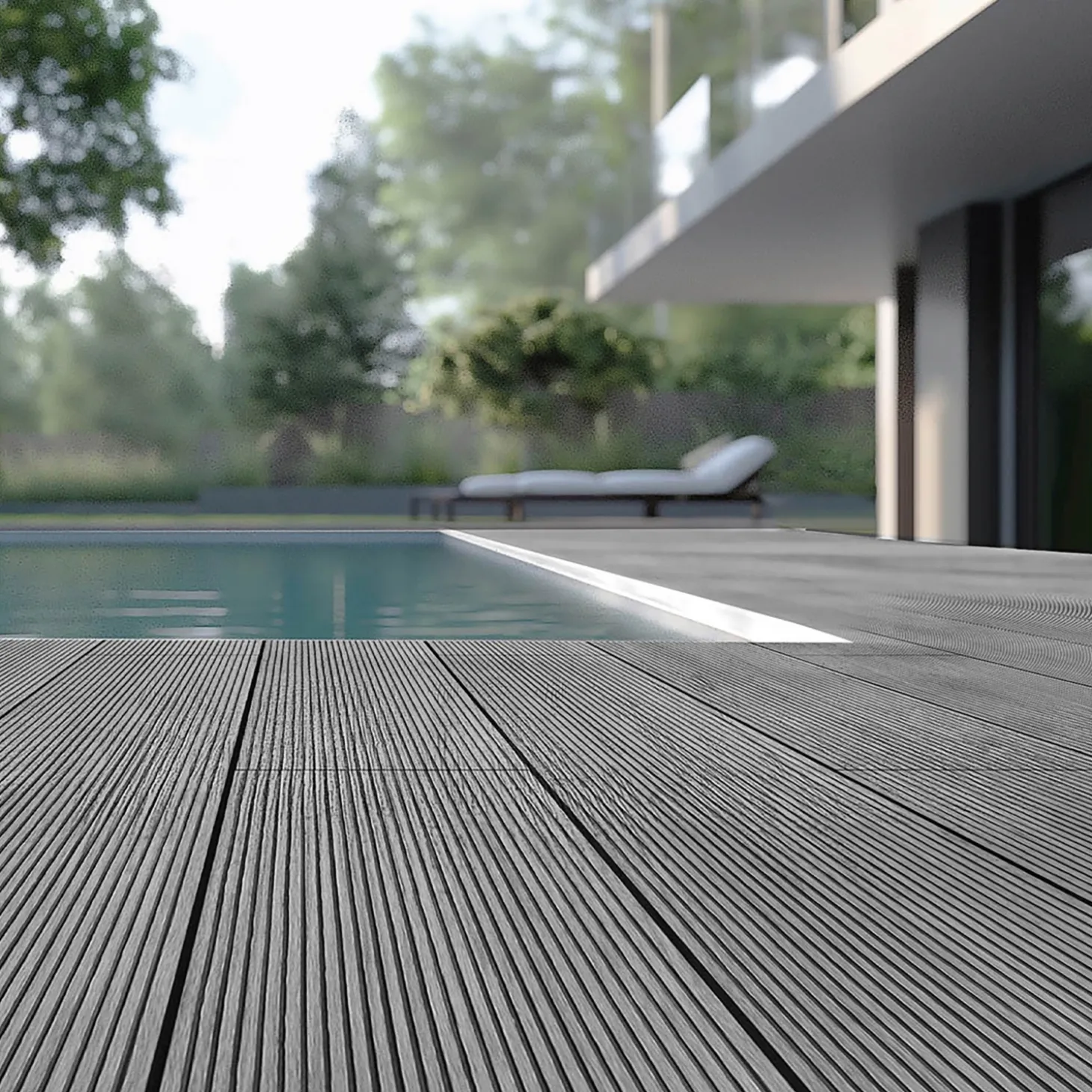 HOME DELUXE Terrassendielen SAMANA hellgrau 10m²