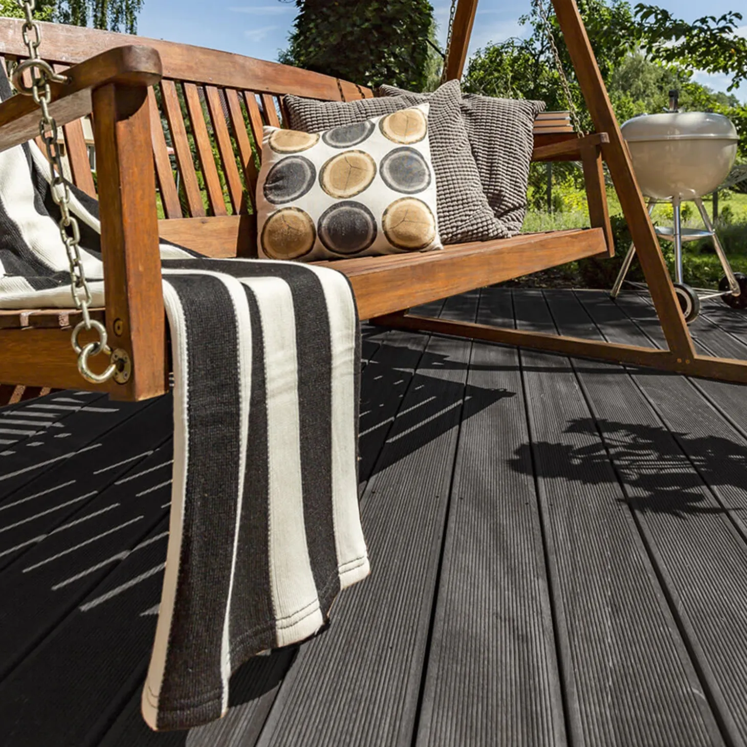 HOME DELUXE Terrassendielen anthrazit 10m²
