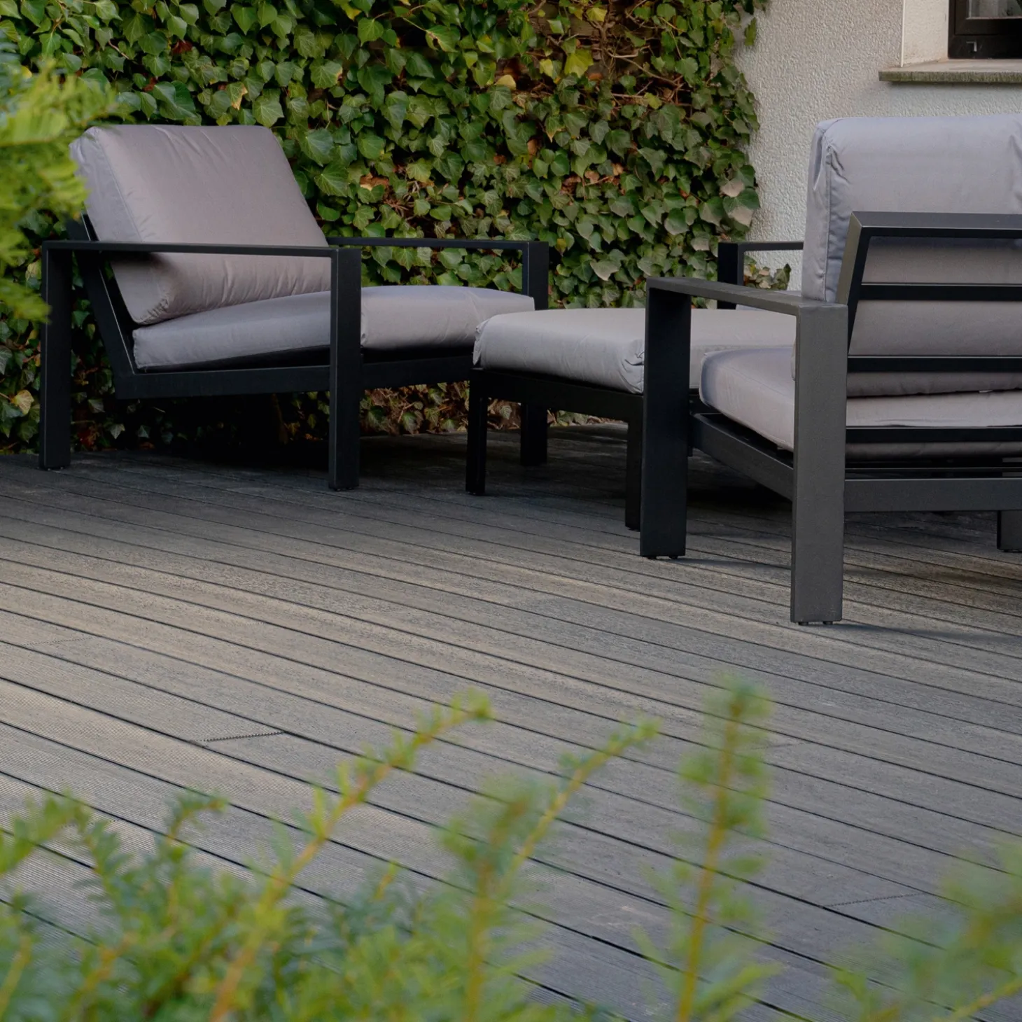 HOME DELUXE Terrassendielen anthrazit 10m²
