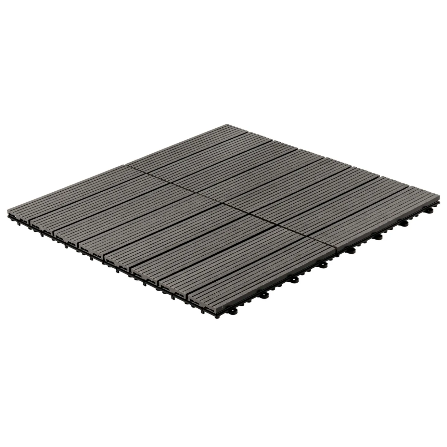 HOME DELUXE WPC Klickfliesen BAVARO Anthrazit 3 m²