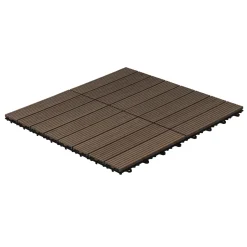 HOME DELUXE WPC Klickfliesen BAVARO Dunkelbraun 3 m²