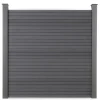 HOME DELUXE WPC Sichtschutzzaun CALLADO - 4 x Element + 6 x Pfosten