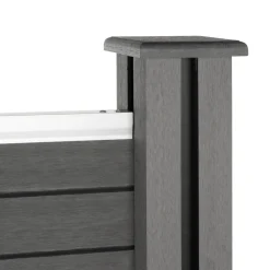 HOME DELUXE WPC Sichtschutzzaun CALLADO - 4 x Element + 6 x Pfosten