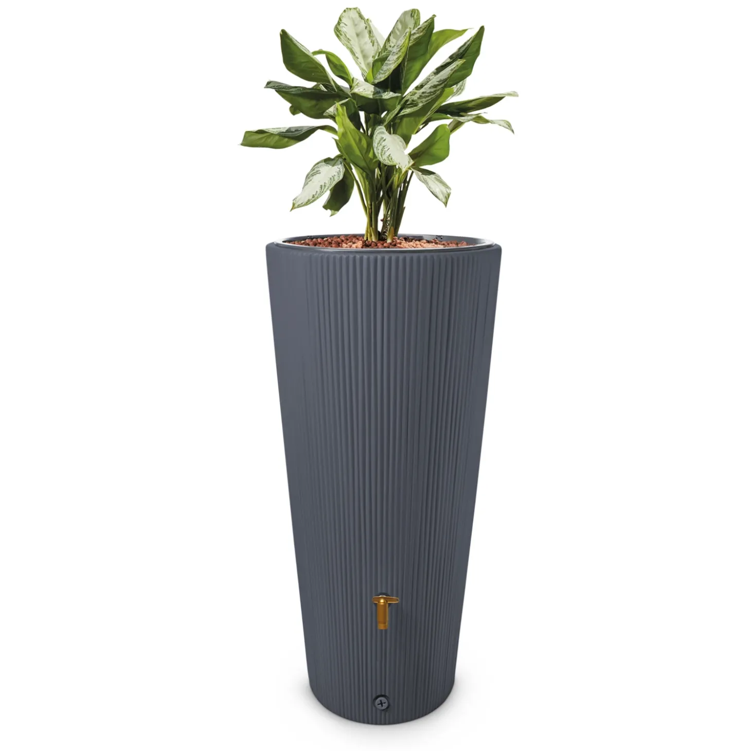 2in1 DECOR Regenspeicher graphite