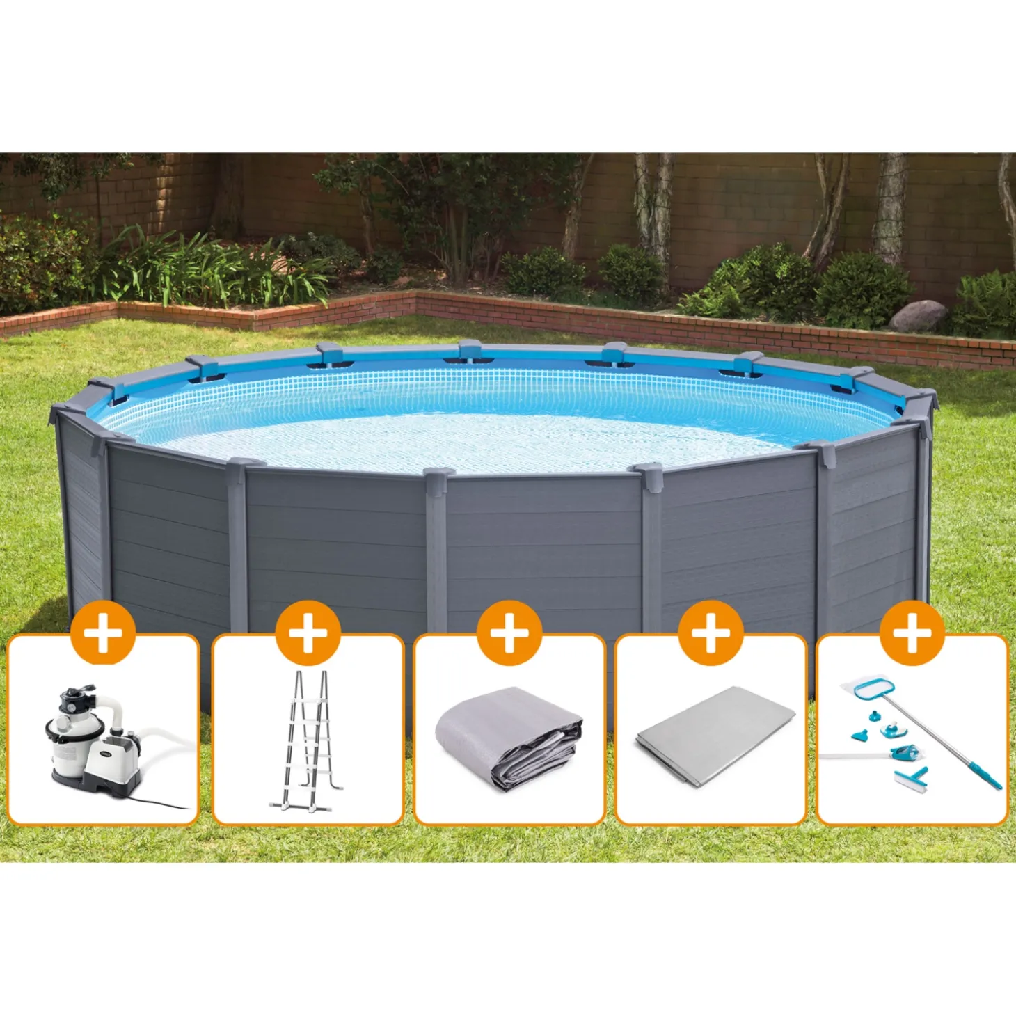 INTEX Frame Pool Set Graphit