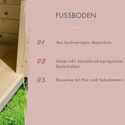 Karibu Würfelsaunahaus Louisa inkl. Ofen 9 kW integr. Strg mit Dacheindeckung