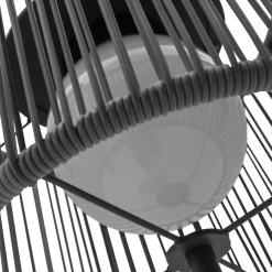 LECO Stehlampe mit Ablagetisch, Anthrazit