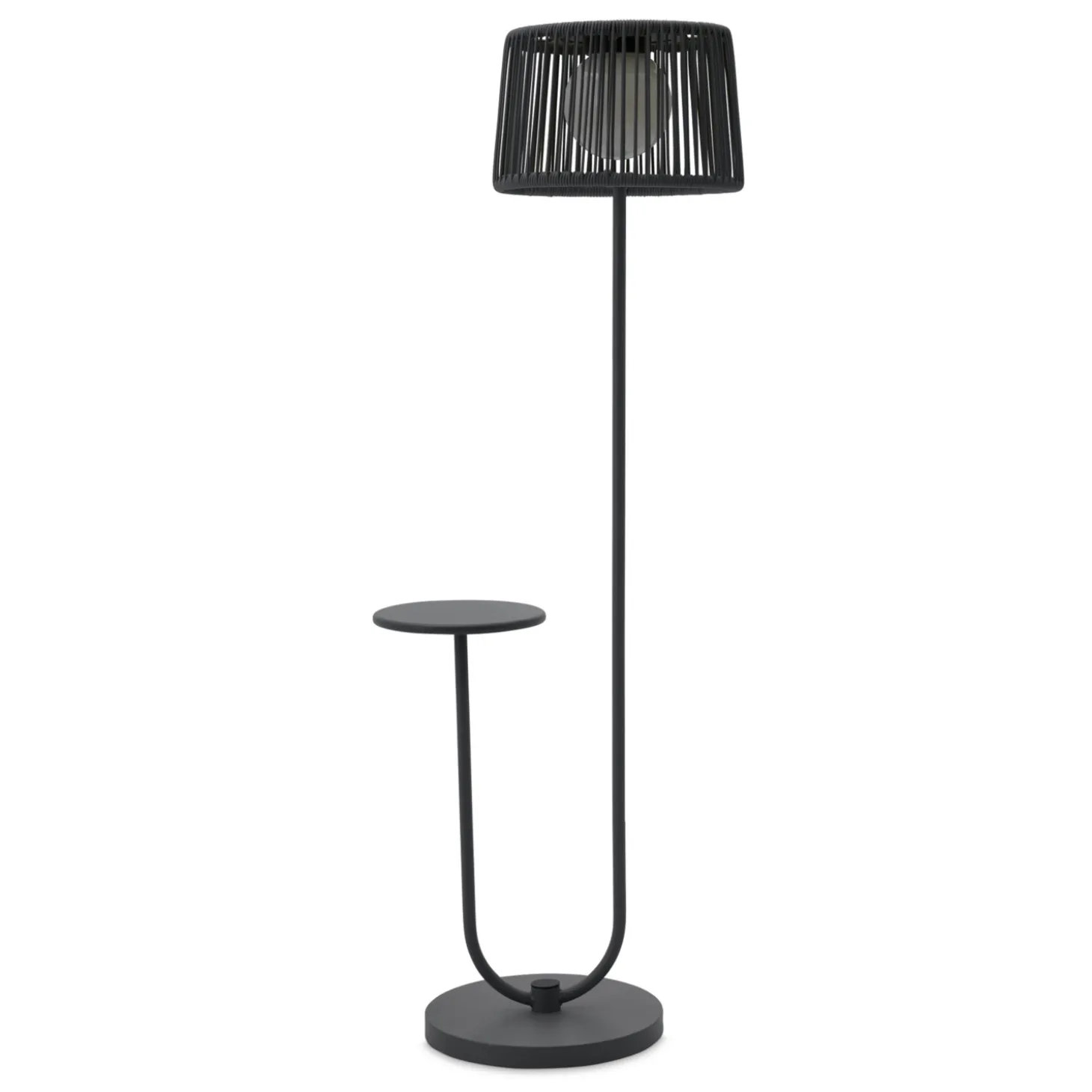 LECO Stehlampe mit Ablagetisch, Anthrazit