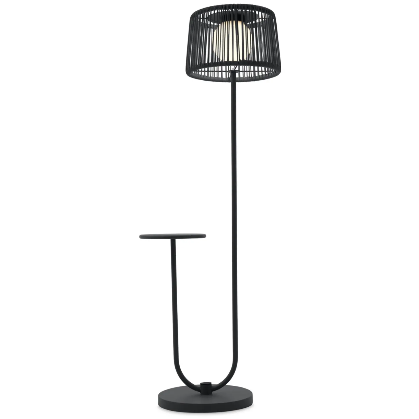 LECO Stehlampe mit Ablagetisch, Anthrazit