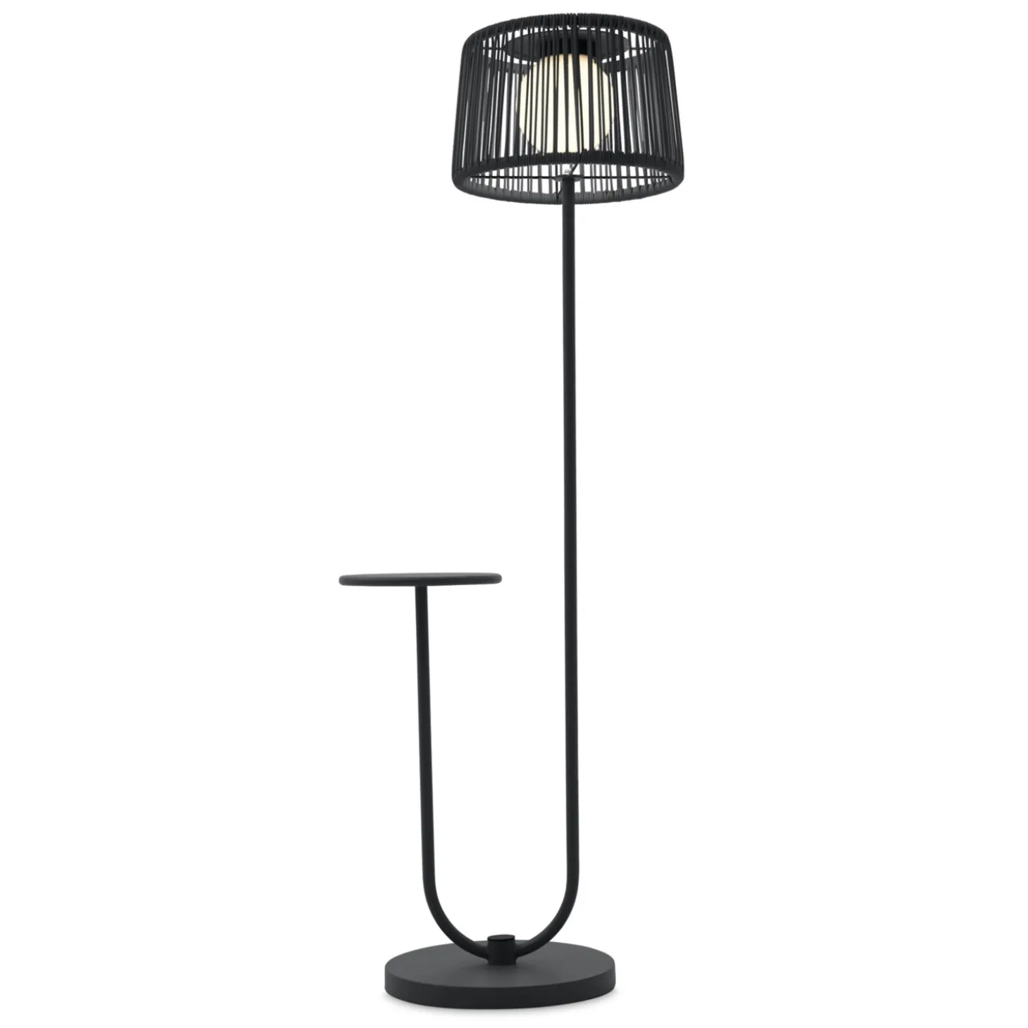 LECO Stehlampe mit Ablagetisch, Anthrazit