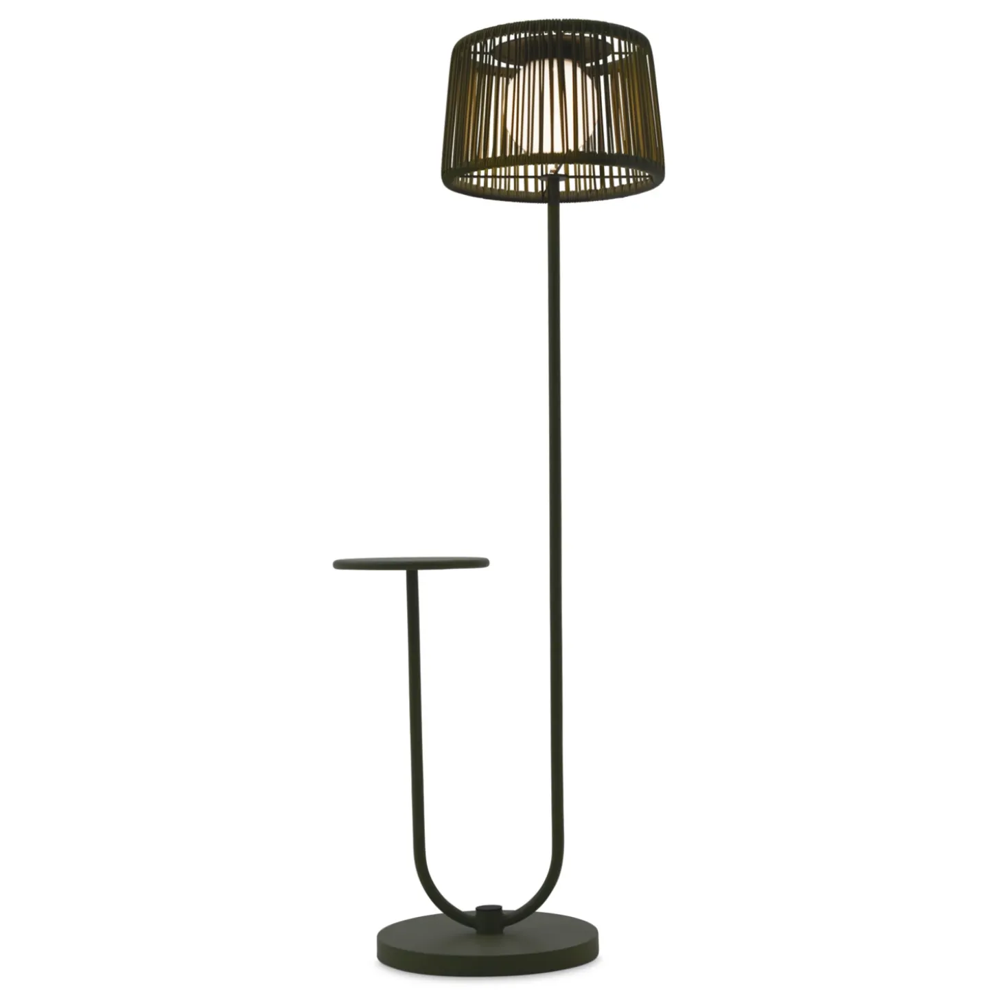 LECO Stehlampe mit Ablagetisch, Lindgrün