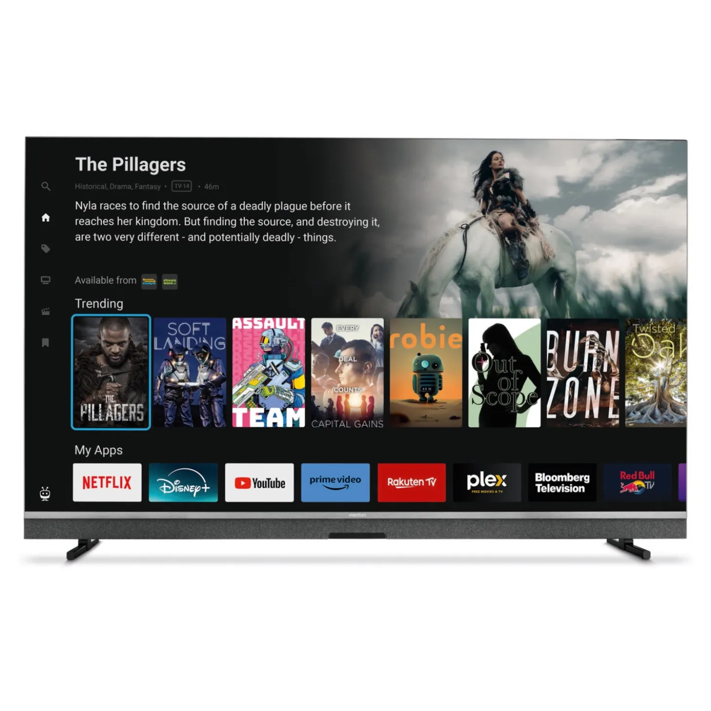 MEDION 55" (138,8cm) MiniLED UHD TiVo Smart TV X8552507 (MD855900)