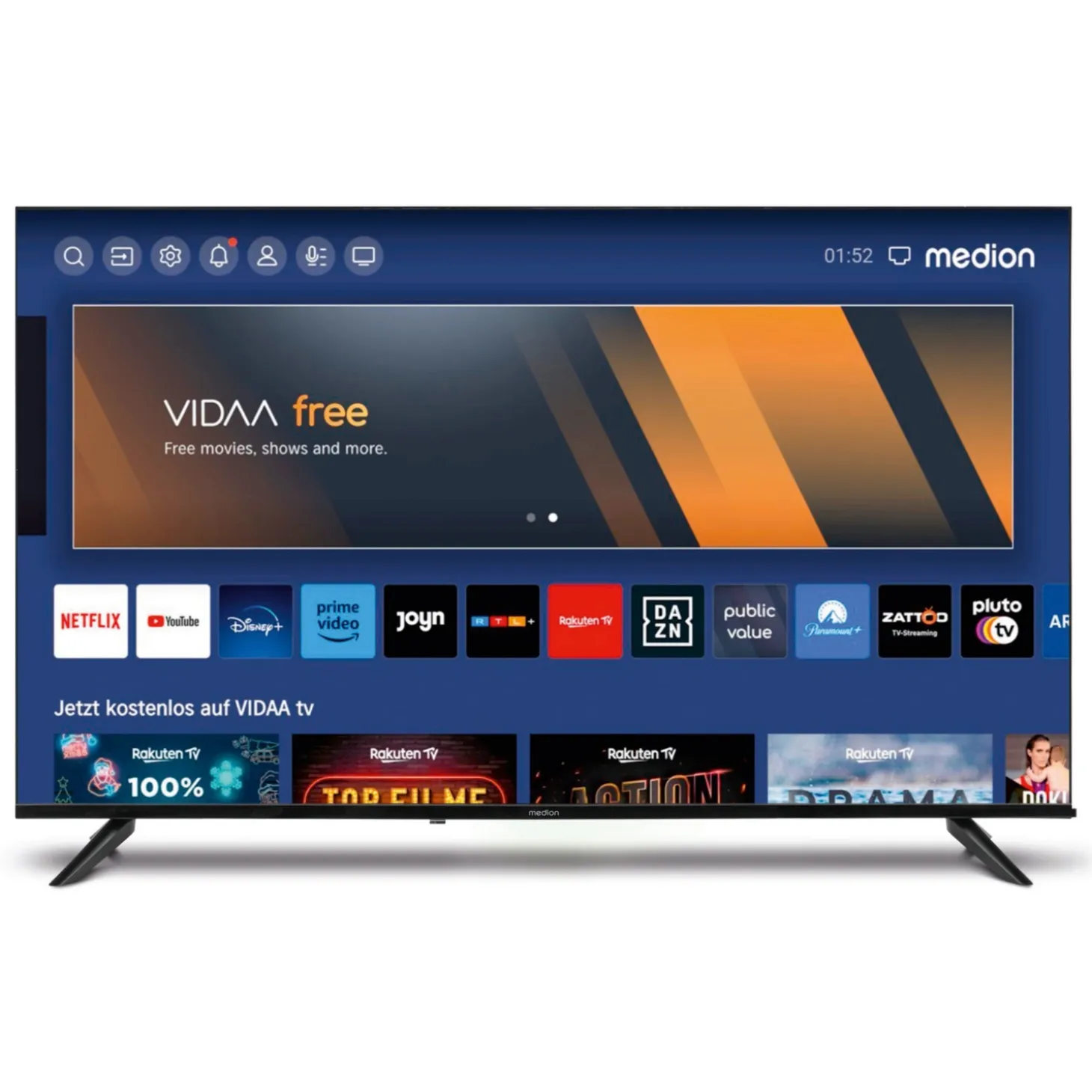 MEDION 55" (138,8cm) Ultra HD Smart TV X8552500 (MD855200)